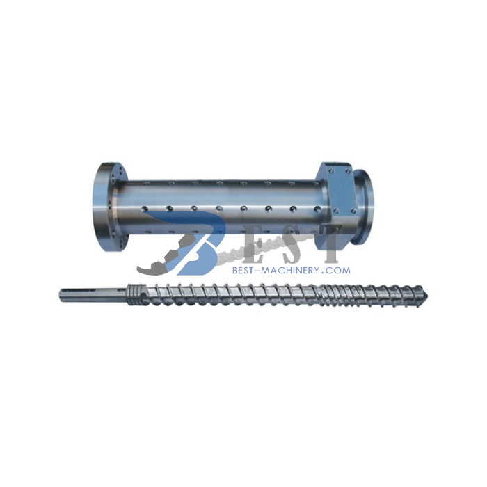 Rubber screw barrel