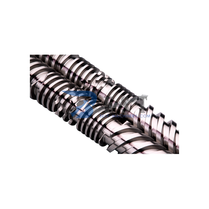 Parallel twin screw barrel